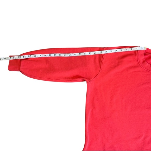 Lululemon Perfectly Oversized Crew Neck Terry Sweatshirt Carnation Red Women’s 4 - Picture 7 of 7